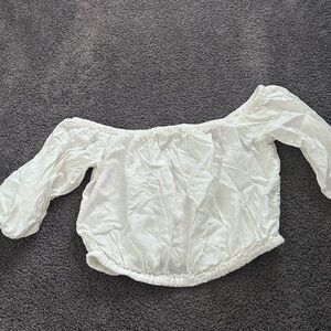 Primark White Off the Shoulder Shirt